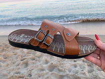 Шлепанцы Gurkem MKD25 camel в магазине Фонтан Обуви