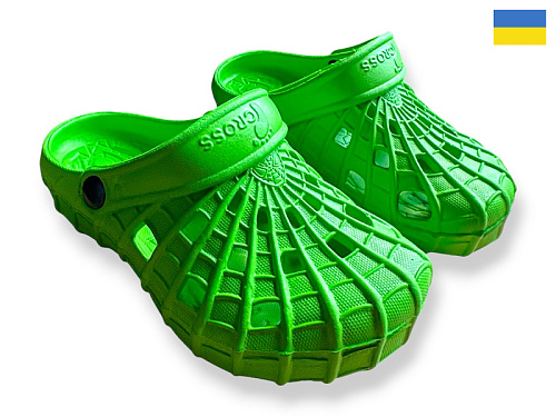 Кроксы Rai Shoes SV16 зелений в магазине Фонтан Обуви