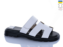 Шлепанцы Sali 8-2 білий к чор-п. в магазине Фонтан Обуви