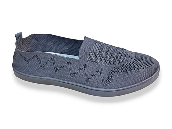 Слипоны Rai Shoes F08-009 т.сірий в магазине Фонтан Обуви