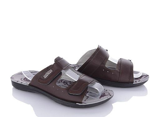 Шлепанцы Oskar Ш5507 brown в магазине Фонтан Обуви