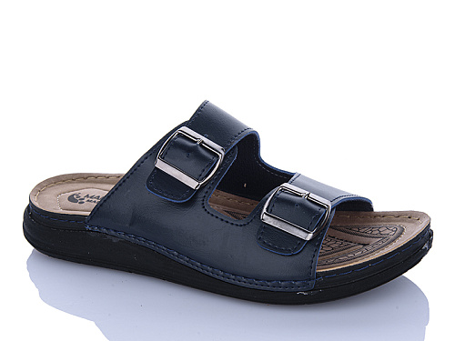 Шлепанцы Oskar 01-42 синій в магазине Фонтан Обуви