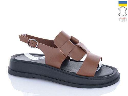 Босоножки Sali 21160 карамель чор-п. в магазине Фонтан Обуви