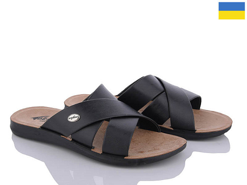 Шлепанцы Gurkem MK2026-001-2 чорний в магазине Фонтан Обуви