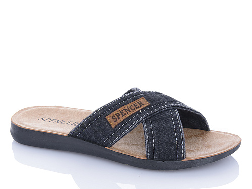 Шлепанцы Qq Shoes 301 black в магазине Фонтан Обуви