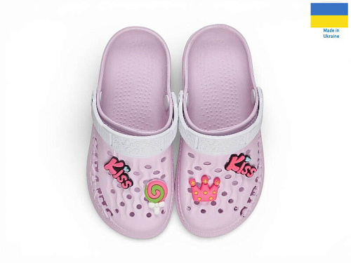 Кроксы Rai Shoes 009 рожевий в магазине Фонтан Обуви