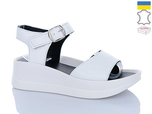 Босоножки Garti 0179 білий шкіра в магазине Фонтан Обуви