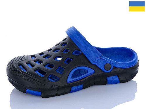 Кроксы Sanlin2 308 чорний-синій в магазине Фонтан Обуви