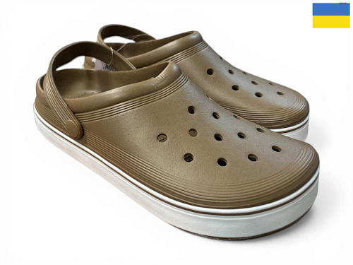 Кроксы Rai Shoes 523 пісочний в магазине Фонтан Обуви