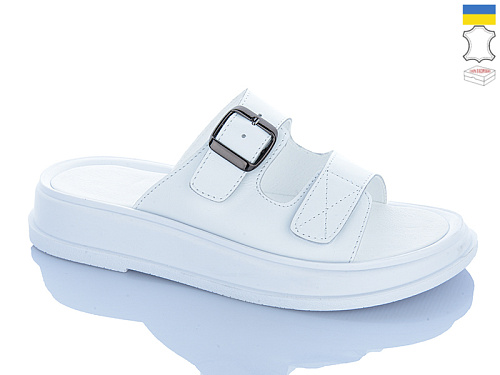 Шлепанцы Sali 10 білий біл-п. в магазине Фонтан Обуви