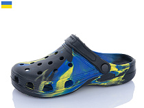 Кроксы Inblu SV18 папуга-чор-жовтий в магазине Фонтан Обуви