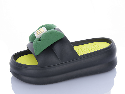 Шлепанцы Qq Shoes 2217 black в магазине Фонтан Обуви