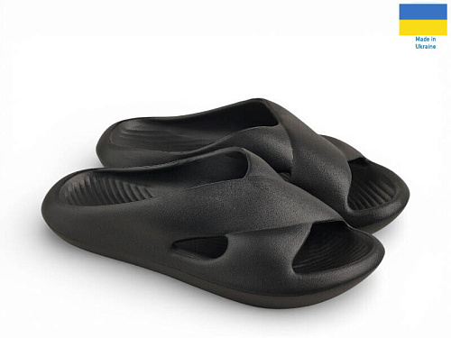 Шлепанцы Rai Shoes DS73 чорний в магазине Фонтан Обуви