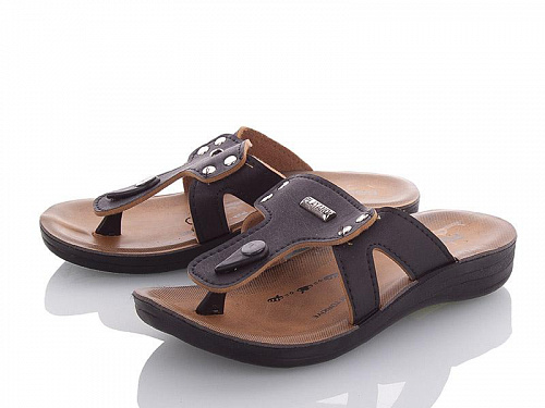 Шлепанцы Polomax 1759 черный в магазине Фонтан Обуви