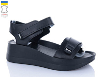 Босоножки Garti 0196 чорна шкіра-old-1 в магазине Фонтан Обуви