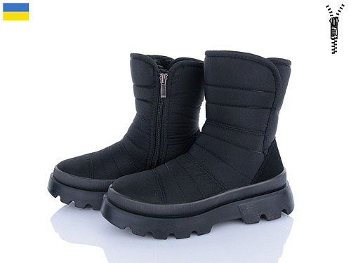 Дутики Roks 5404 чорний в магазине Фонтан Обуви