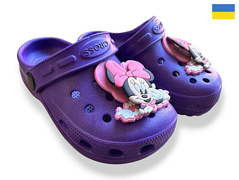 Кроксы Rai Shoes H3 бузковий в магазине Фонтан Обуви