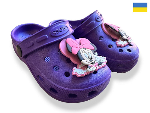 Кроксы Rai Shoes H3 бузковий в магазине Фонтан Обуви