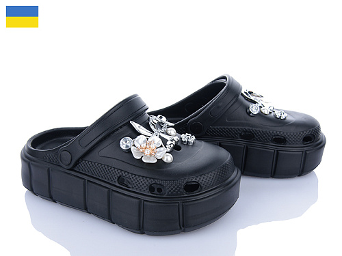 Кроксы Roks Progress 152-2-1 чорний в магазине Фонтан Обуви