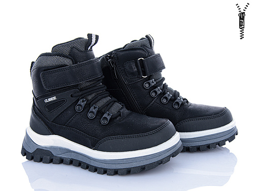 Ботинки Clibee-Shosho HC812-1 black-grey в магазине Фонтан Обуви