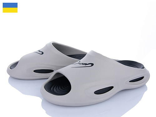 Шлепанцы Inblu L135 сіро-чорний в магазине Фонтан Обуви