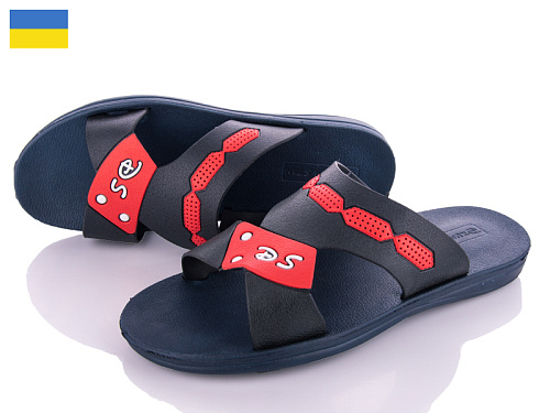 Шлепанцы Vladimir DS ТПМ07 т.син-красн в магазине Фонтан Обуви