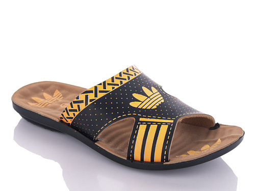 Шлепанцы Gurkem Adik black-orange (30-35) в магазине Фонтан Обуви