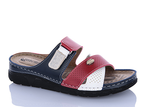 Шлепанцы Sali One 203-52 синій в магазине Фонтан Обуви