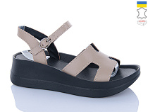 Босоножки Sali 513-25 капучино чор-п. в магазине Фонтан Обуви