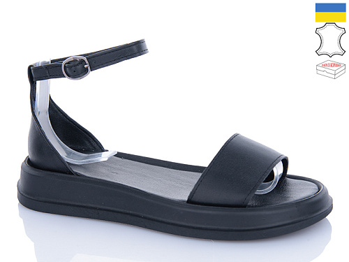 Босоножки Garti 13 чорний шк. в магазине Фонтан Обуви
