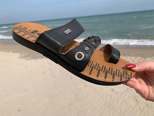 Шлепанцы Gurkem MKD19 black в магазине Фонтан Обуви