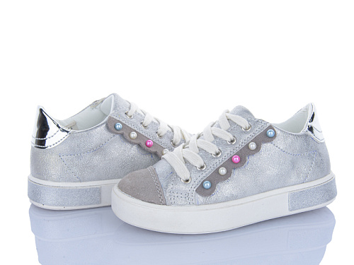 Кеды Леопард A21 silver в магазине Фонтан Обуви