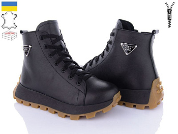 Ботинки Royal Shoes 21-2 black хутро в магазине Фонтан Обуви