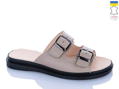Шлепанцы Sali 191 капучино к чор-п. в магазине Фонтан Обуви