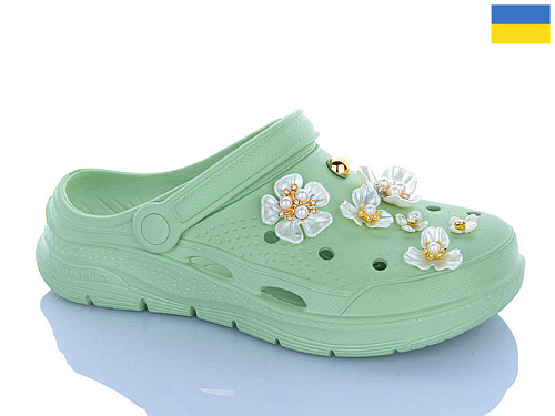 Кроксы Progress 413 фісташковий в магазине Фонтан Обуви