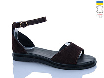 Босоножки Garti 82 коричневий замш в магазине Фонтан Обуви