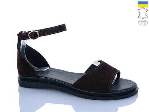 Босоножки Garti 82 коричневий замш в магазине Фонтан Обуви