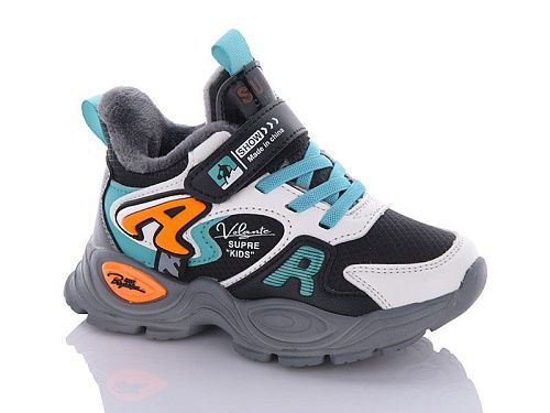 Кроссовки Comfort-Baby 39368-1 чор-помаранчевий в магазине Фонтан Обуви