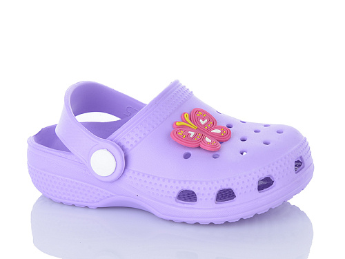 Кроксы Stt 33 бузковий (30-35) в магазине Фонтан Обуви