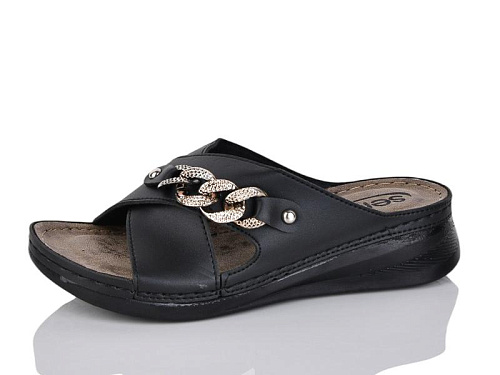 Шлепанцы Gurkem 3001-10 black в магазине Фонтан Обуви