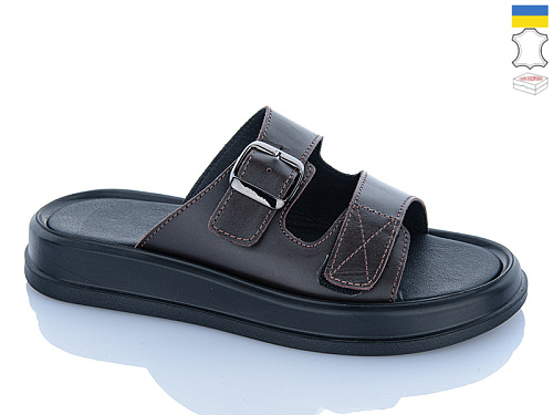 Шлепанцы Sali 10 шоколад к чор-п. в магазине Фонтан Обуви