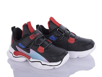 Кроссовки Viktoria FB202-1-12 black-red в магазине Фонтан Обуви