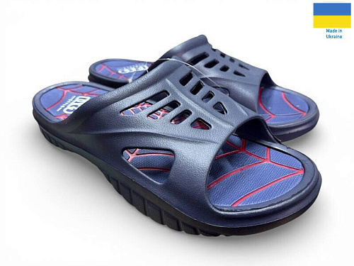 Шлепанцы Rai Shoes 126 синій в магазине Фонтан Обуви