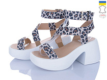 Босоножки Viscala 23507LP біл-велюр-лео в магазине Фонтан Обуви