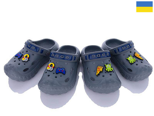 Кроксы Golden Lion 333 т.сірий в магазине Фонтан Обуви