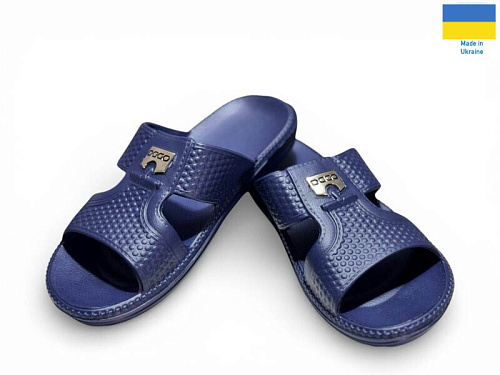 Шлепанцы Rai Shoes 137 синій в магазине Фонтан Обуви