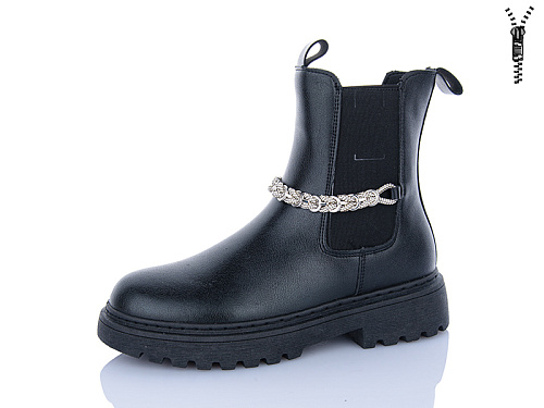 Ботинки Aba 25-19 black в магазине Фонтан Обуви