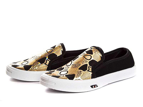 Слипоны Demur 2850-1 галактика золото уценка в магазине Фонтан Обуви