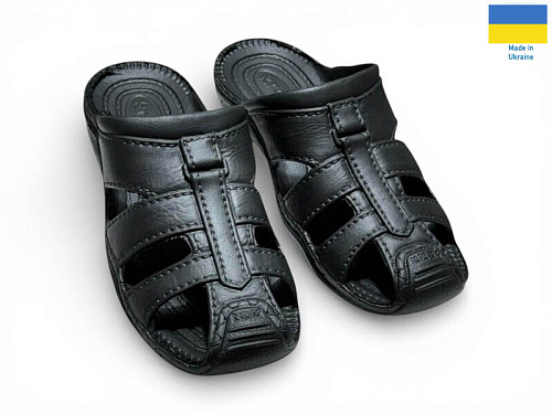 Шлепанцы Rai Shoes С27 чорний в магазине Фонтан Обуви