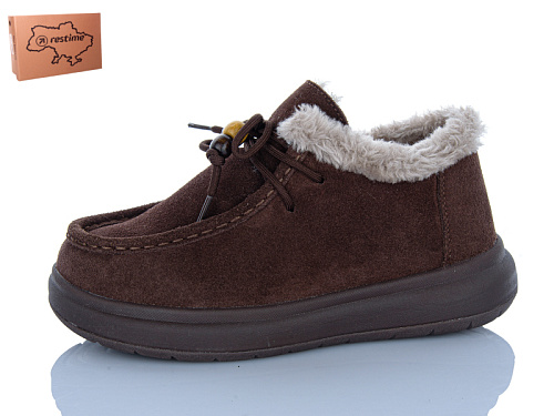 Туфли Restime AWZ26807 brown в магазине Фонтан Обуви